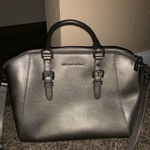 Metallic Silver Michael Kors Purse